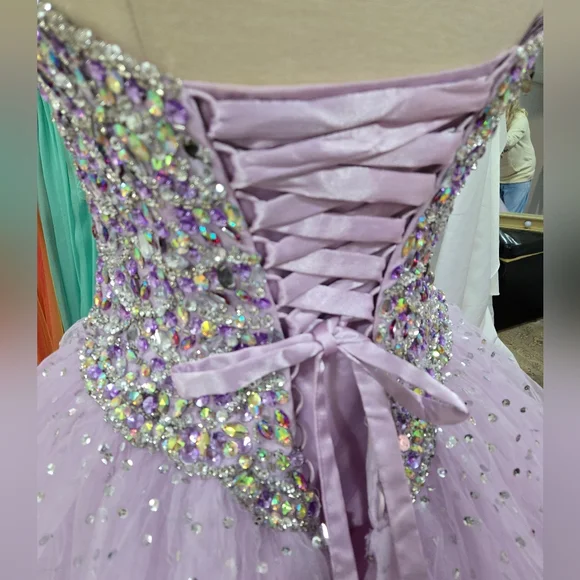 Morilee Lavender Beaded Ball Gown - Picture 10 of 13